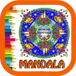 Mandala Coloring Book - Christmas collection