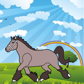 Coloring Book: Horses and Pony