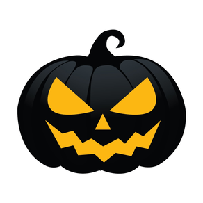 Black Pumpkin Halloween Sticker for iMessage