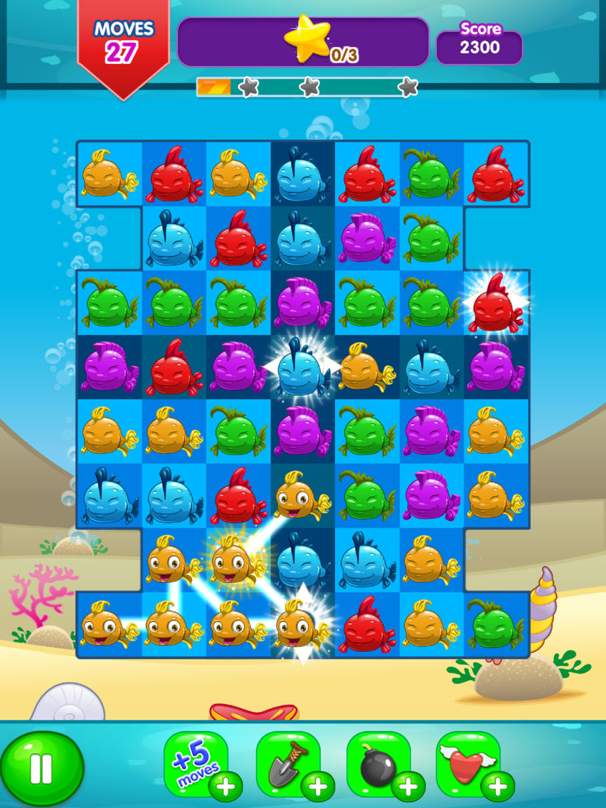 Fancy Fish Match 3 포스터
