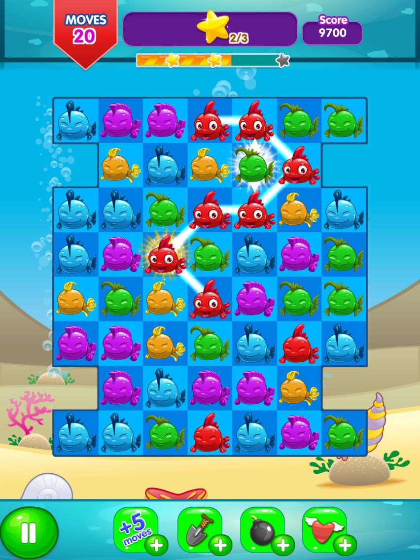 Fancy Fish Match 3 포스터
