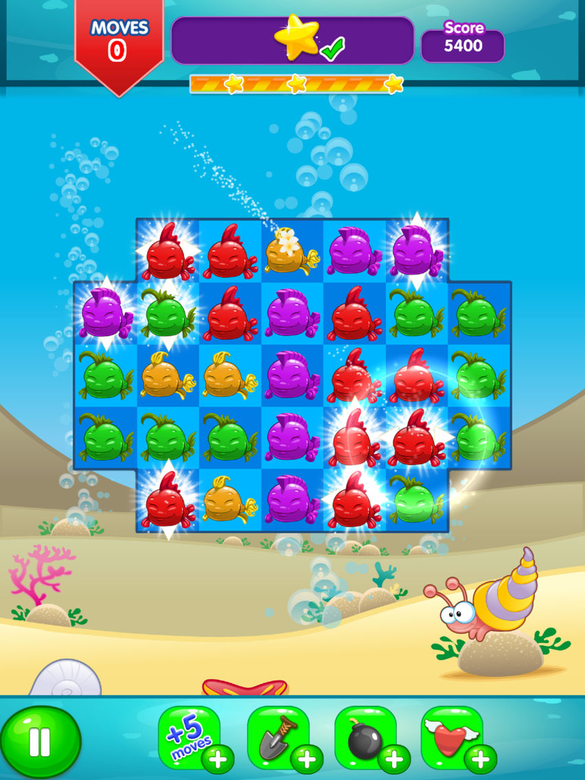 Fancy Fish Match 3 포스터