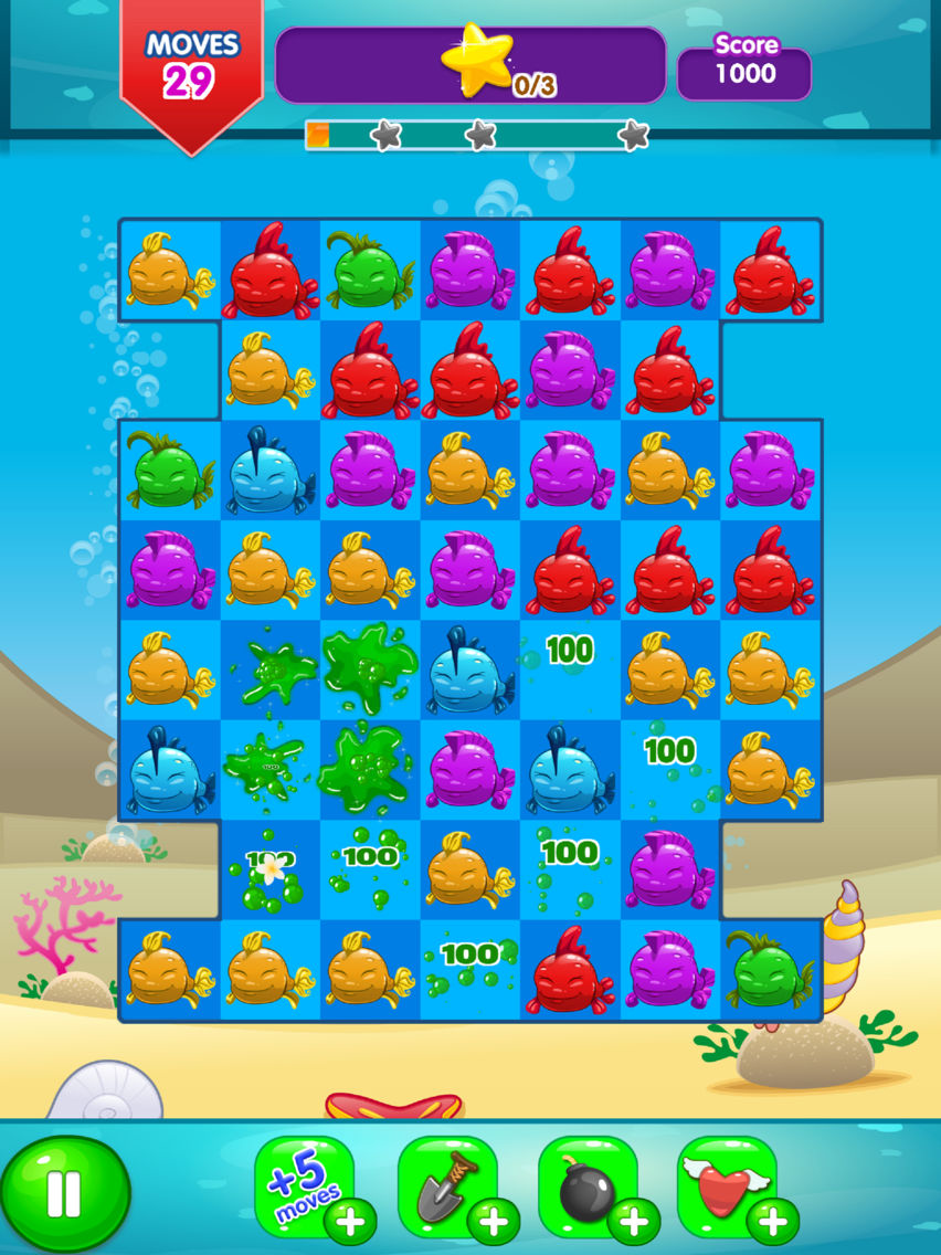 Fancy Fish Match 3 포스터