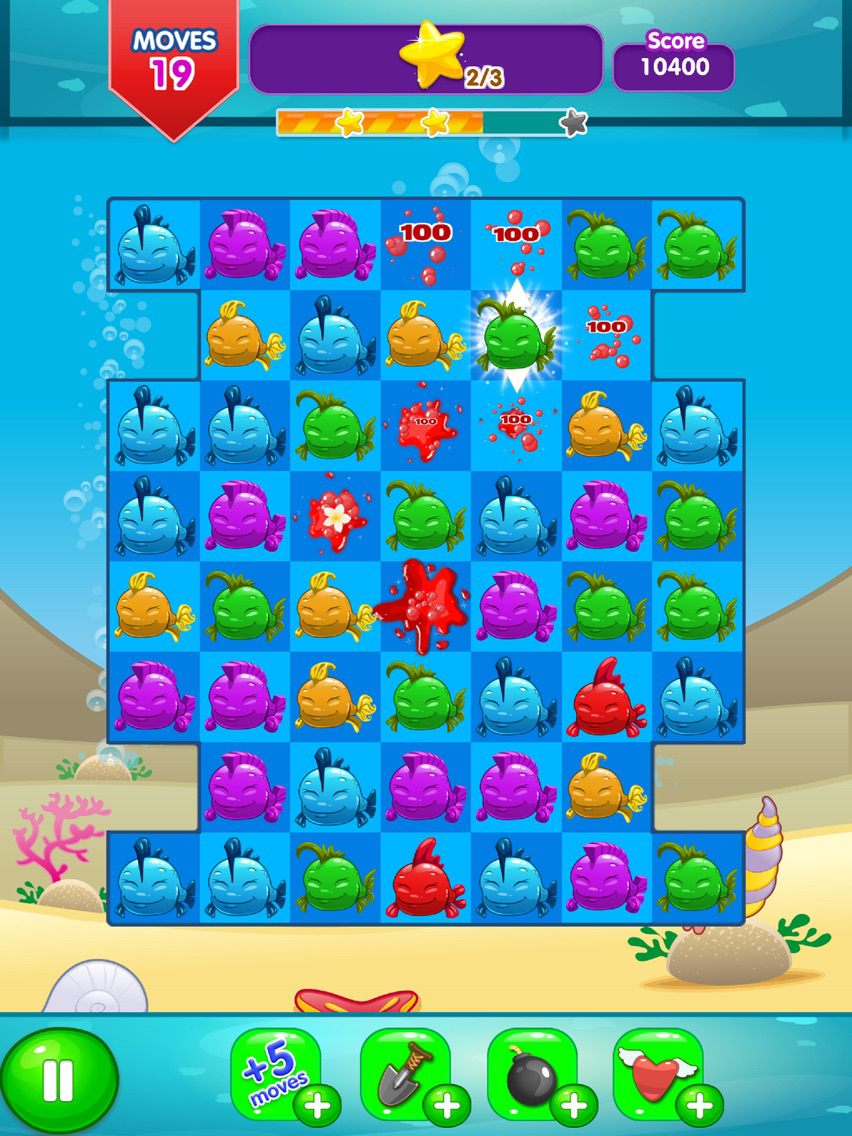 Fancy Fish Match 3 포스터