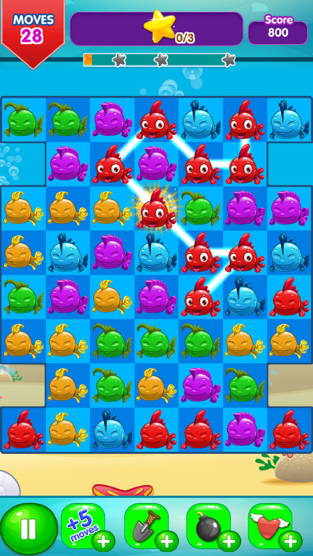 Fancy Fish Match 3 포스터