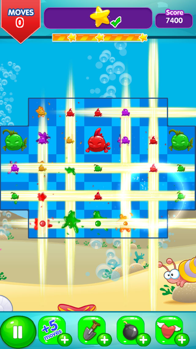 Fancy Fish Match 3 포스터