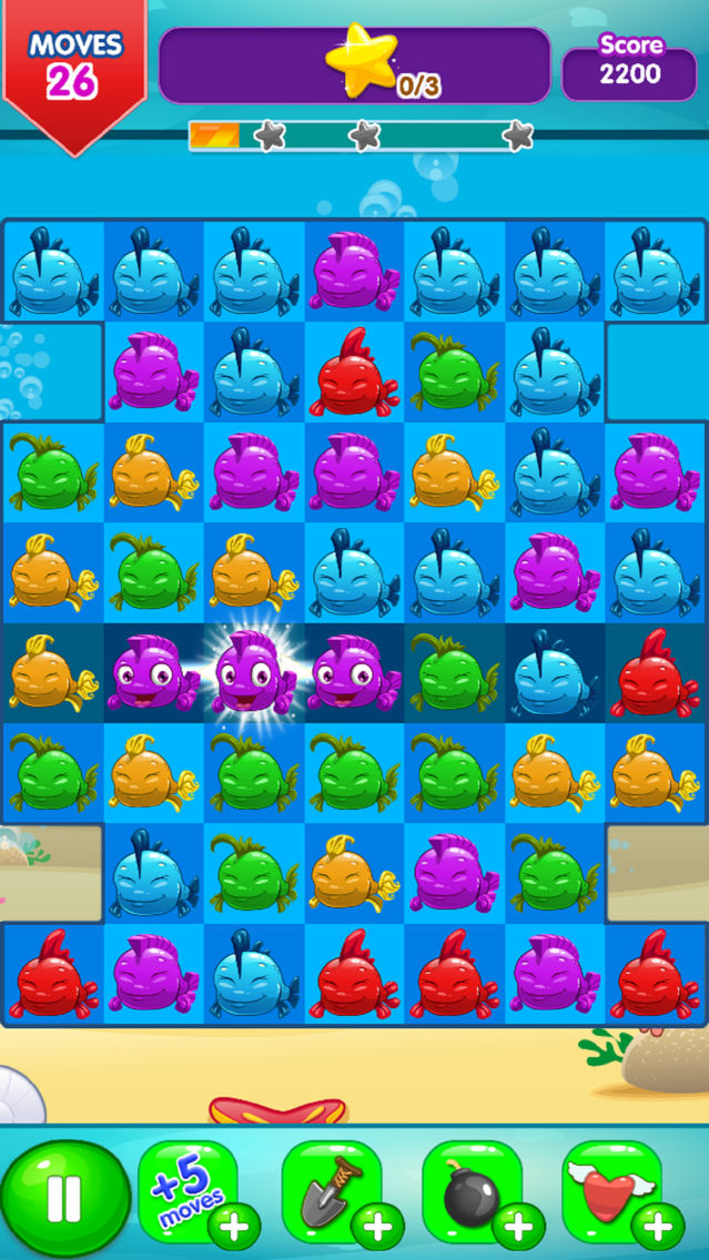 Fancy Fish Match 3 포스터