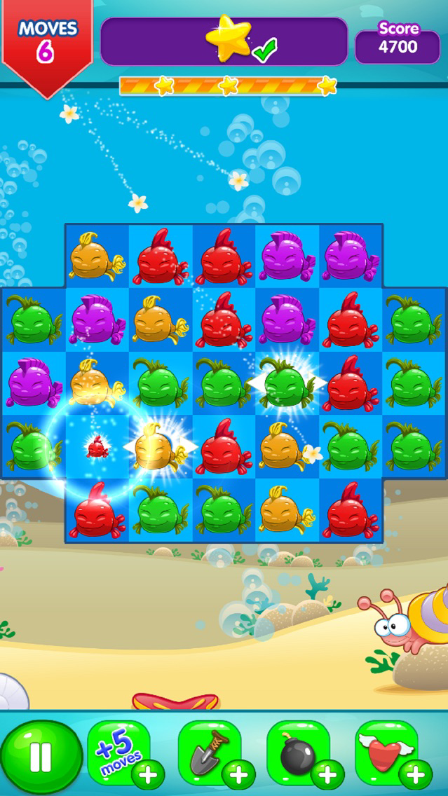 Fancy Fish Match 3 포스터