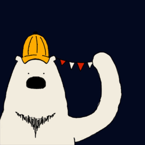 Happy Polar Bear Face Sticker