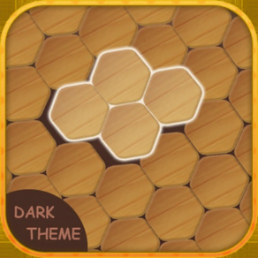 Wooden Hexagon: Dark Theme