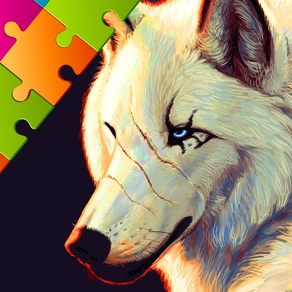 Wolf Puzzles, Ziehen und Fallen Puzzle zum Kinder