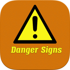 Danger Signs a fun word scramble puzzle game where you unscramble well knows symbols