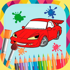 Cars coloring book to paint