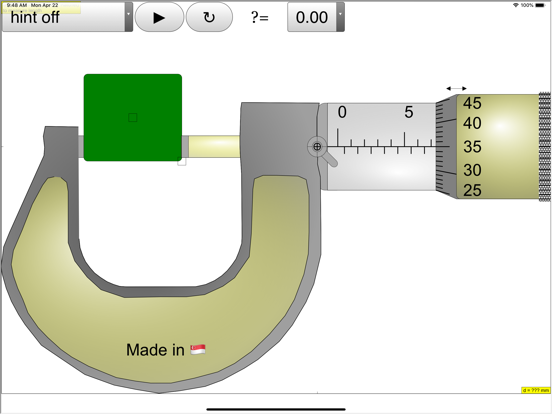 Micrometer Simulator poster