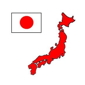 Prefectures of Japan Map Flag