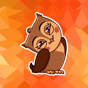 Cool Owl Emotions Stickers Pack for iMessage