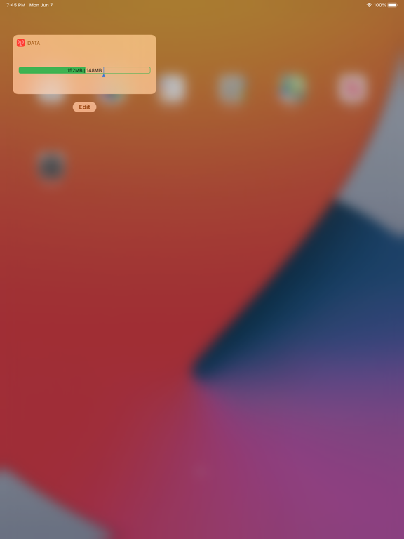Data Widget - 3g/4g/5g data poster