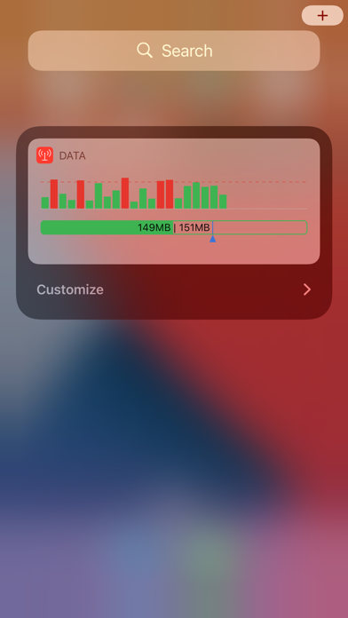 Data Widget - 3g/4g/5g data poster