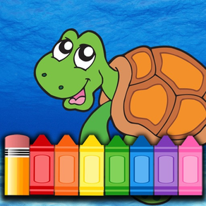 Coloring Page Ocean Turtles - Drawing Sea Animals