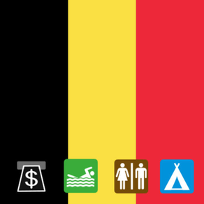 Leisuremap Belgium, Camping, Golf, Swimming, Car parks, and more