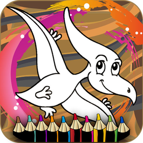 Dinosaur coloring game - Activities for preschool