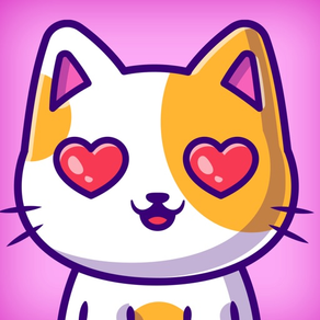 Cute Cat Pink Stickers Pack