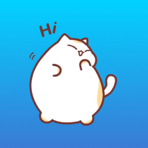Animated Fluffy Cat Sticker