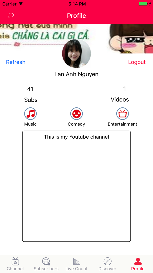 Subscriber - Realtime Sub Count Plakat