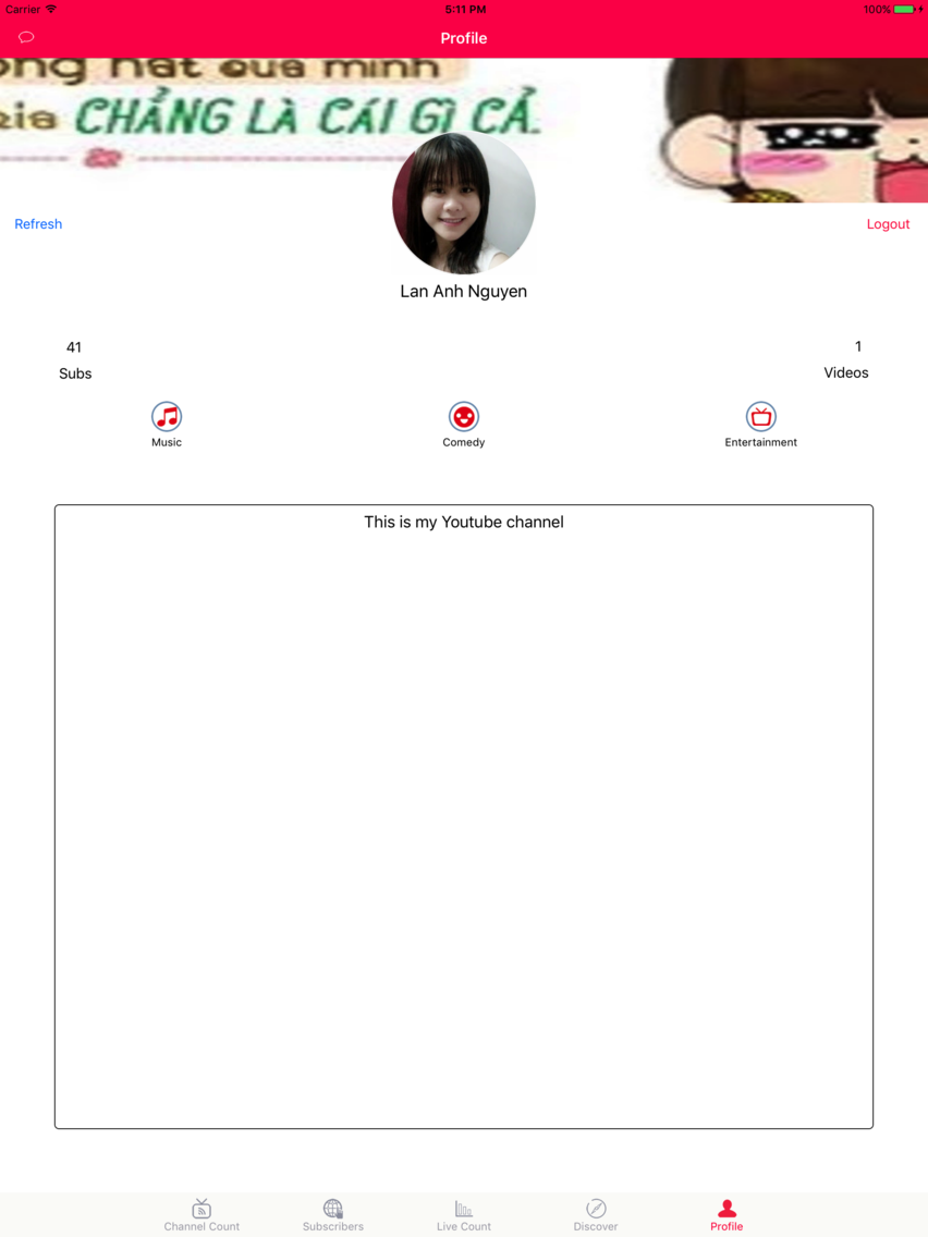 Subscriber - Realtime Sub Count Plakat