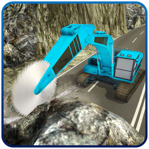 Heavy Excavator Rock Mining 3D