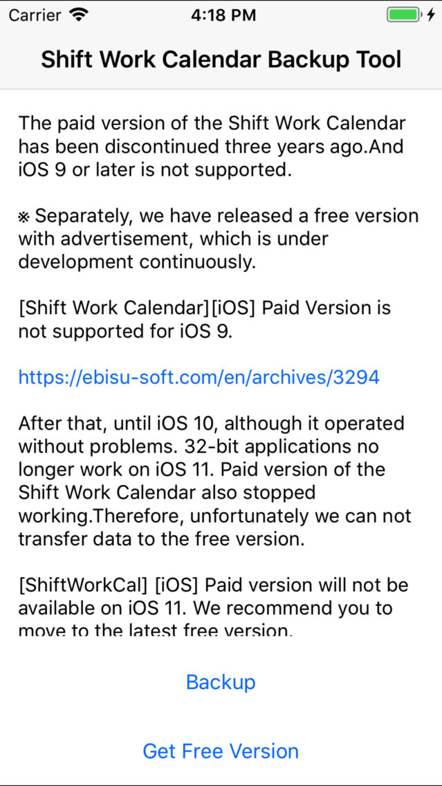 Shift Work Cal Data Migration poster