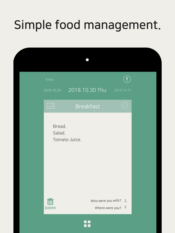 Dining Note: Simple Diet Diary poster