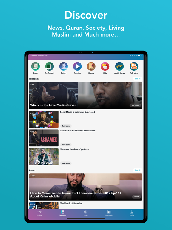 OnePath: Islamic Videos & Azan poster