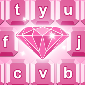 Diamond Keyboard Theme - Fancy Fonts Skins & Emoji