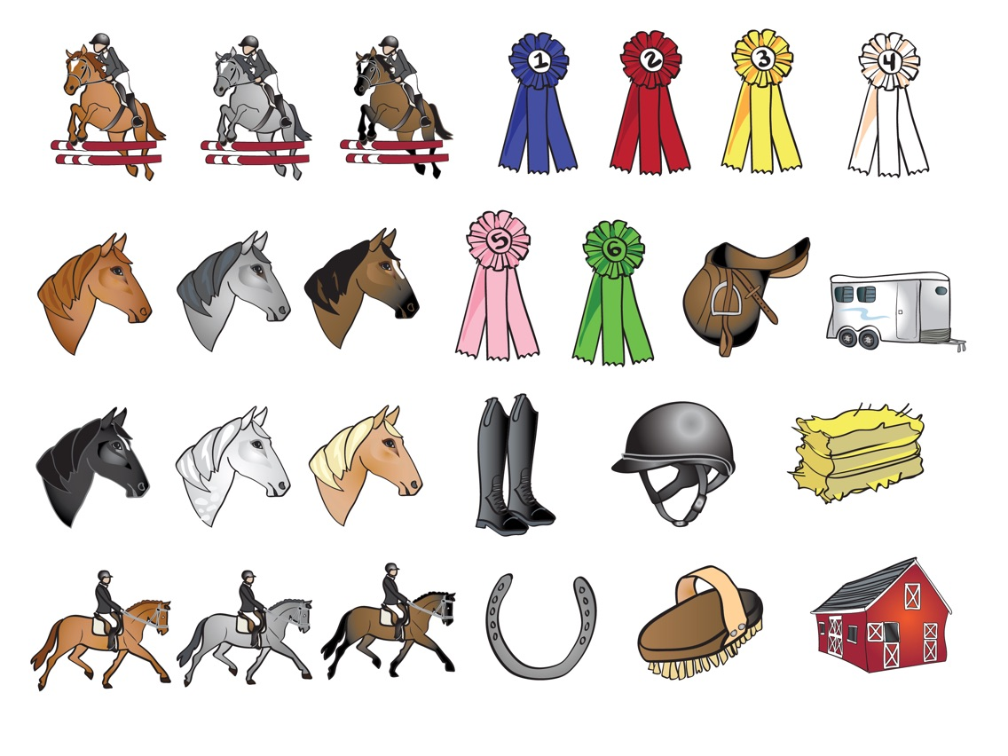 Equestrian English Horse Riding Stickers الملصق