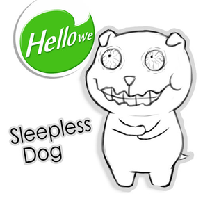 Hellowe Stickers: Halloween Sleepless Dog