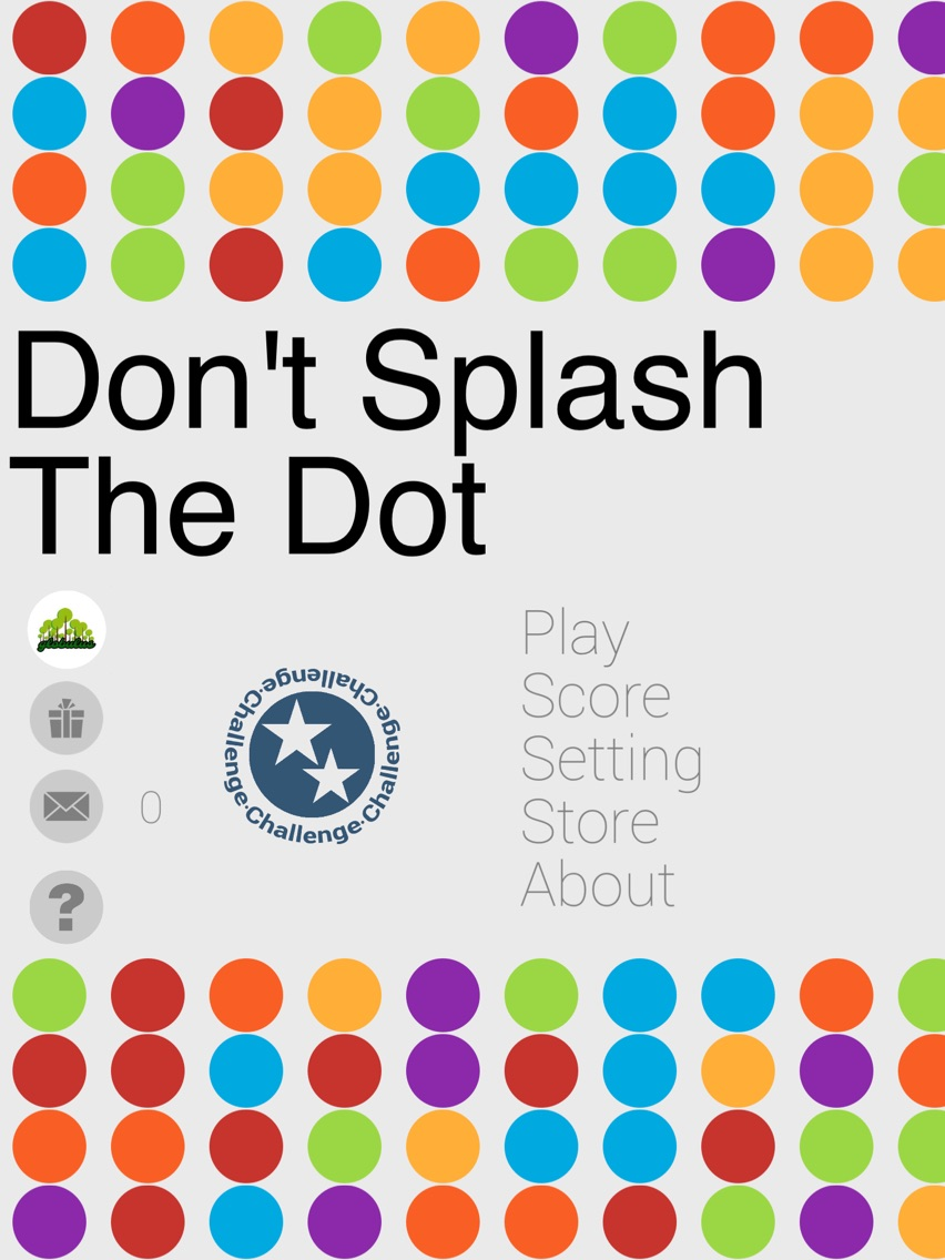 Don't splash the dot poster