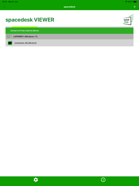 spacedesk USB Display for PC for iOS (iPhone/iPad/iPod touch) Free