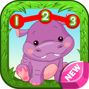 Girls & kids learn with animals puzzle games