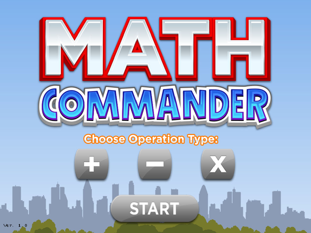 Math Commander: Math Facts Learning Game poster