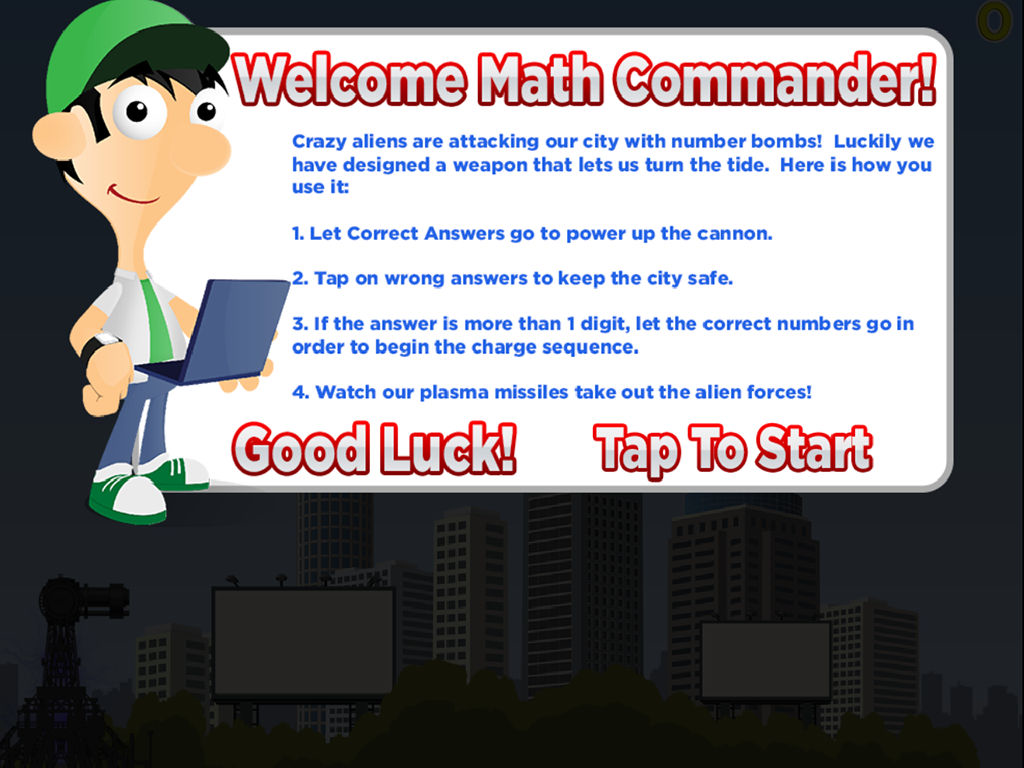 Math Commander: Math Facts Learning Game poster