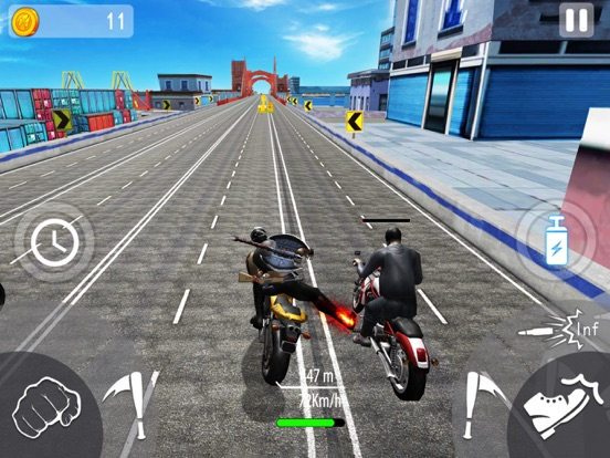 Crazy Moto- Bike Shooting Game poster