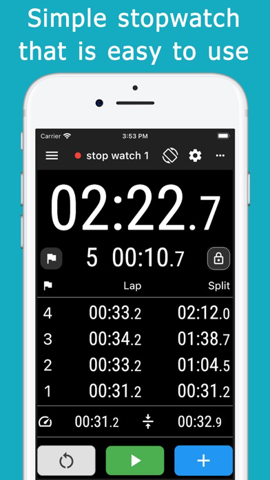 Stopwatch + reading out loud poster