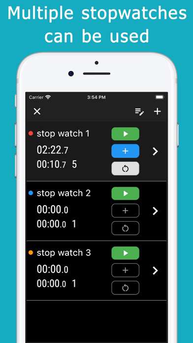 Stopwatch + reading out loud poster