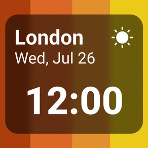 世界時計ウ: World Clock Widget 時差計算