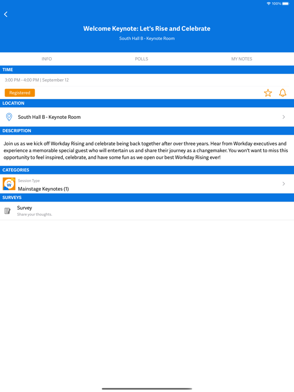 Workday Events poster