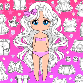 Chibi Doll Coloring & Dress Up