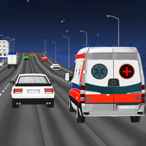 긴급 구급차 구조 운전: 고속도로 레이싱 시뮬레이션