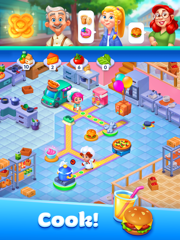 Cooking Time restaurant story for iOS (iPhone/iPad/iPod touch) Free