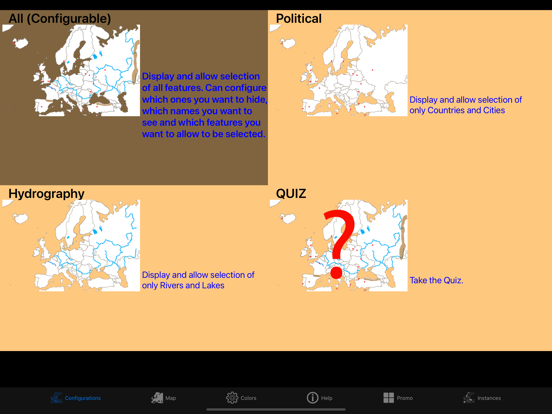 Geography of Europe poster